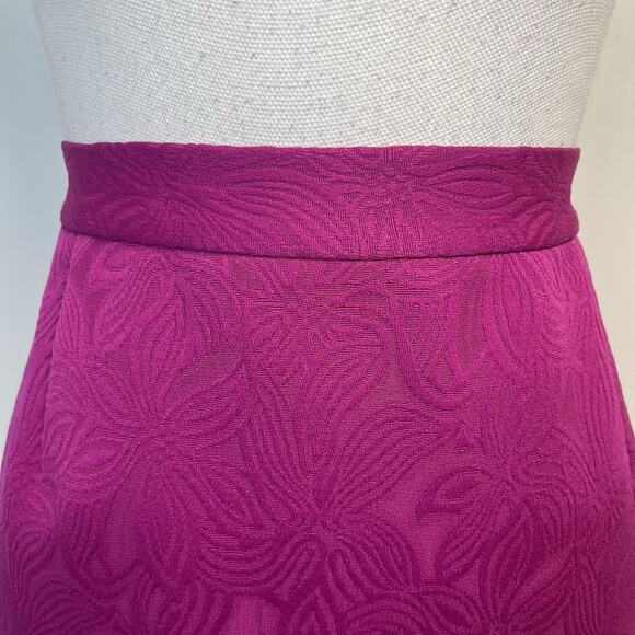 Le Suit Woman Skirt Suit Plus size 14W Pink Vienna Berry Embossed Career Wedding - Picture 11 of 13